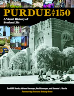 Cover of 'Purdue at 150' by David M. Hovde, Adriana Harmeyer, Neal Harmeyer and Sammie L. Morris 